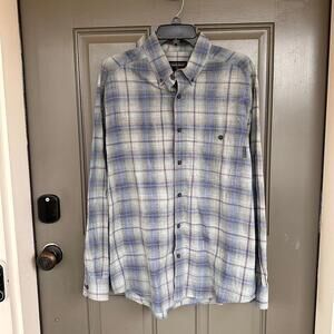 Woolrich Cotton Flannel Plaid Button Down‎ Shirt Large